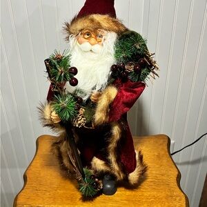Stunning 20" Northlight "Country Cabin" Santa Claus Figurine